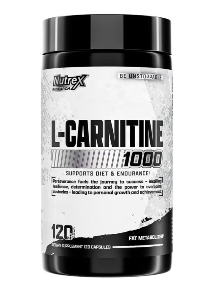 Nutrex Research L-Carnitine Support Diet and Endurance