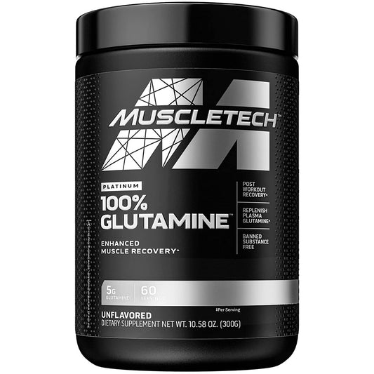 Muscletech Platinum Glutamine, 5 Gm Pure Glutamine, Supports Muscle Recovery