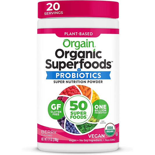 Orgain Organic Superfoods, Vegan, USDA Organic, 6 g of Organic Dietary Fiber