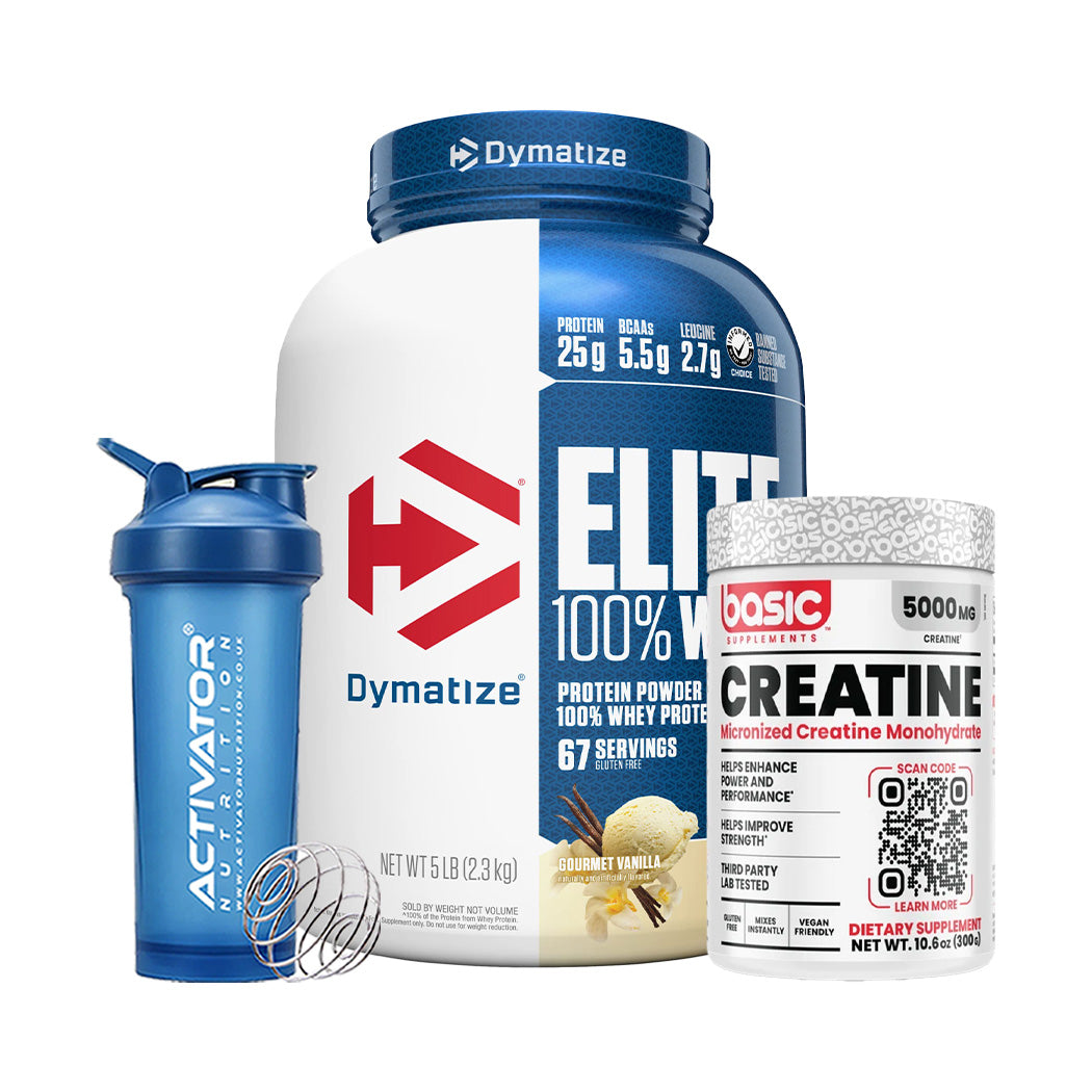 Dymatize Elite 100% Whey + Creatine + Protein Shaker