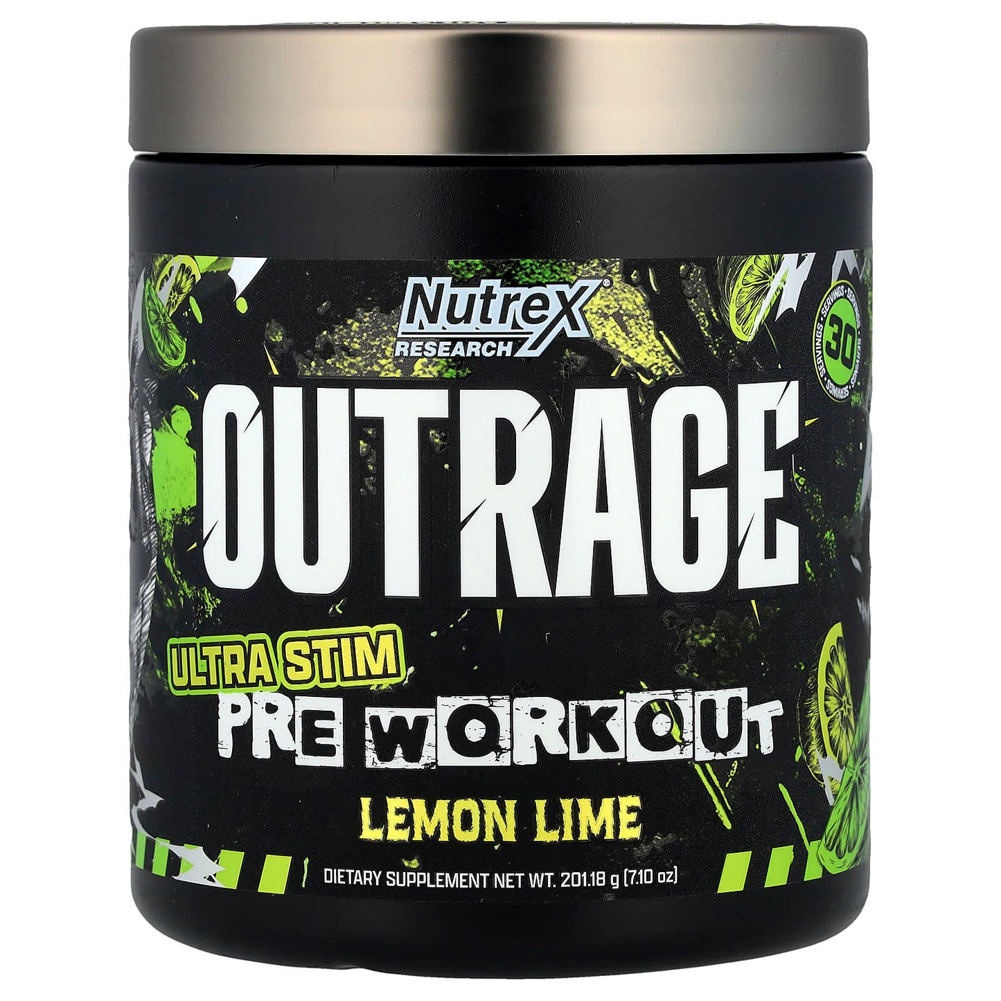 Nutrex Research Outrage, Ultra Stim Pre Workout Food Supplement