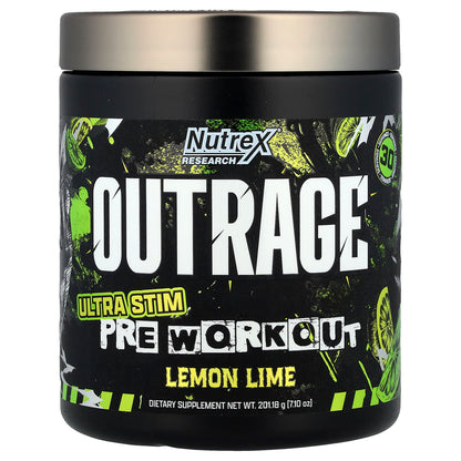 Nutrex Research Outrage, Ultra Stim Pre Workout Food Supplement