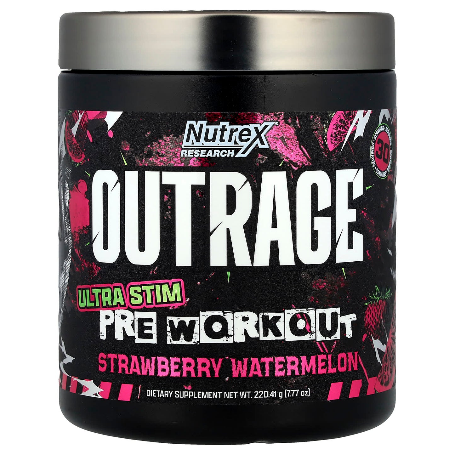 Nutrex Research Outrage, Ultra Stim Pre Workout Food Supplement