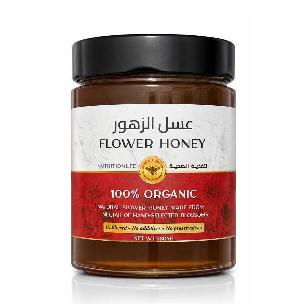 Flower Honey – 100% Organic Natural Flower Honey, Pure Blossom Honey