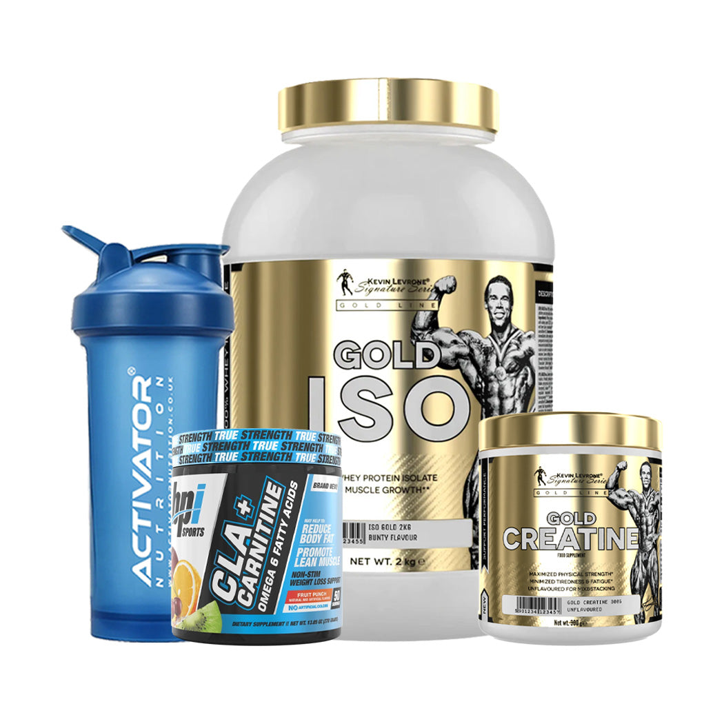 Kevin Levrone Gold ISO + Gold Creatine + CLA + Carnitine + Protein Shaker