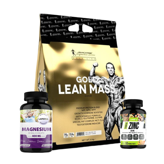 Kevin Levrone Gold Lean Mass, Laperva Magnesium Bisglycinate, Laperva Triple Zinc with Vitamin C