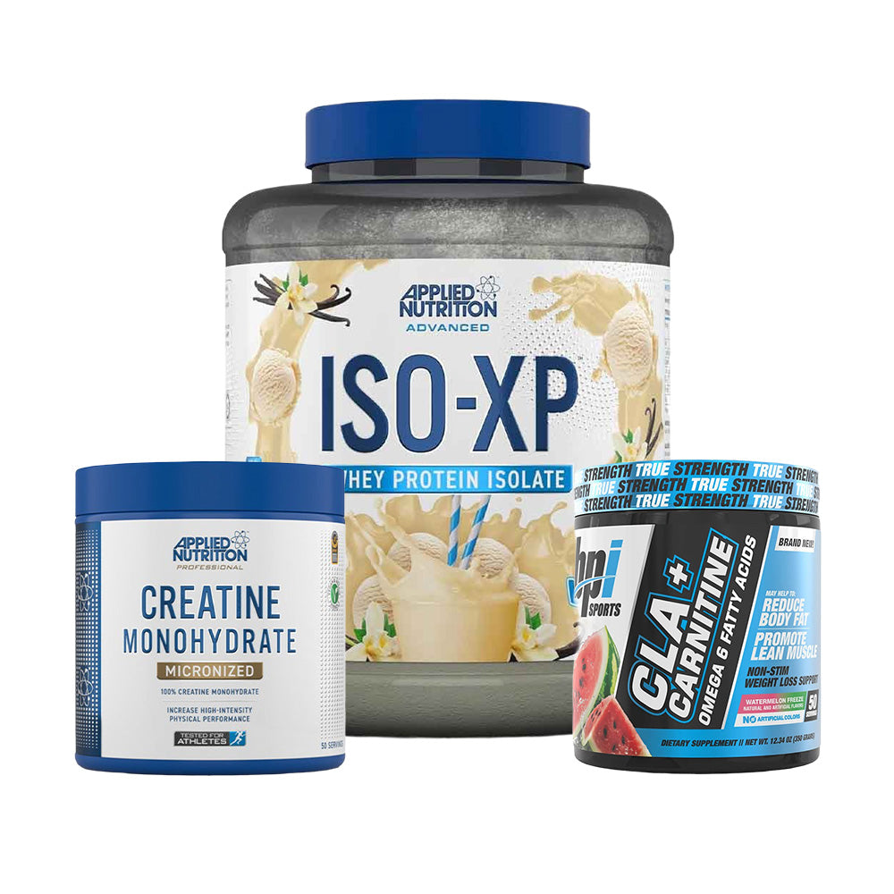 Applied Nutrition ISO-XP 100%, Applied Nutrition Creatine Monohydrate, bpi Sports Cla Plus Carnitine