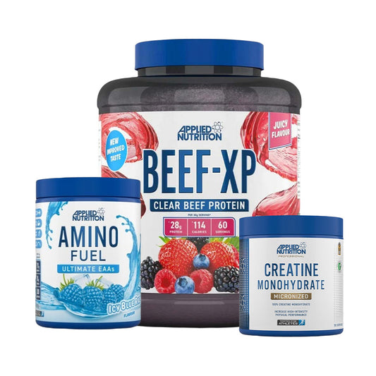 Applied Nutrition Beef-xp, Applied Nutrition Amino Fuel EAA, Applied Nutrition Creatine Monohydrate