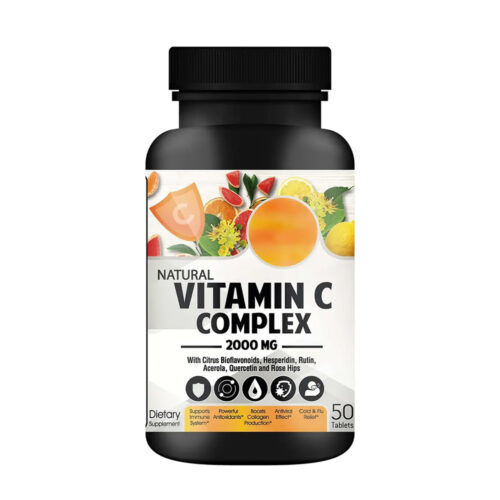 Natural Vitamin C Complex, 2000 mg, 50 Tablets, Support and Strengthen Immune Health