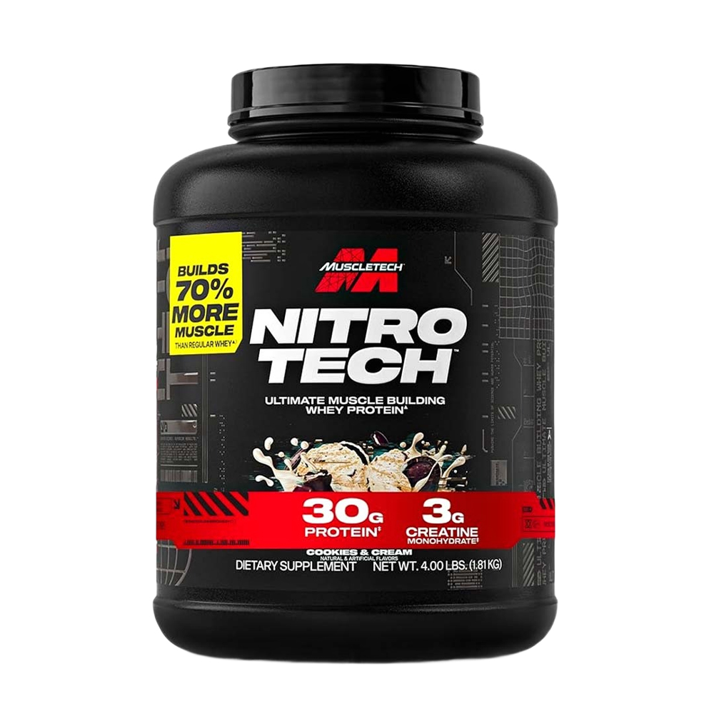 Muscletech Nitro Tech Whey Protein, Enhance Muscle & Strength & Performance - Image 2