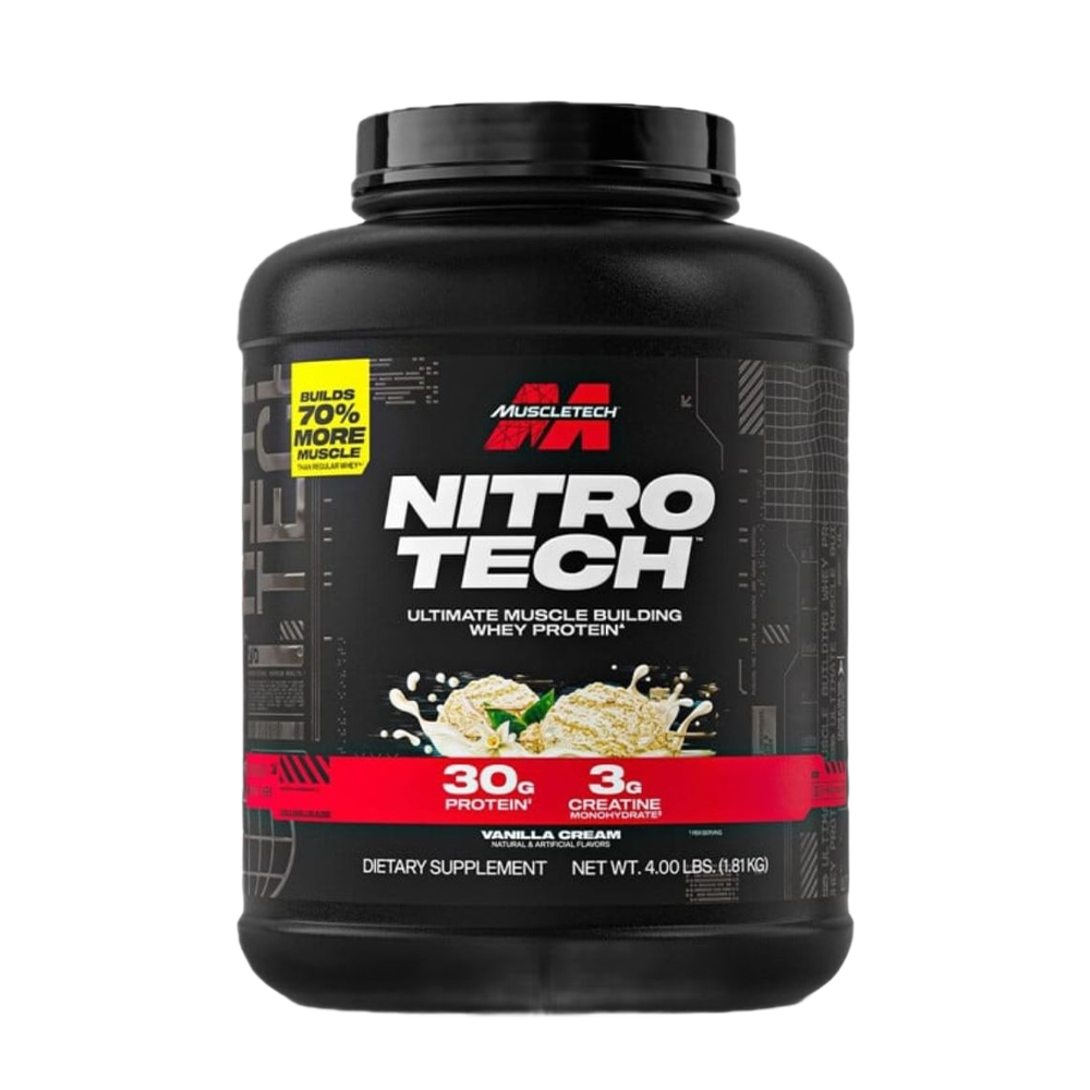 Muscletech Nitro Tech Whey Protein, Enhance Muscle & Strength & Performance